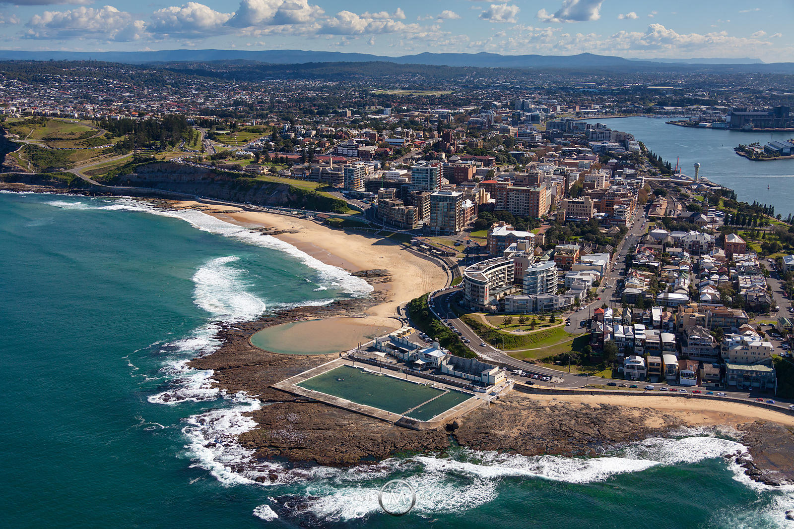 Aerial view of Newcastle